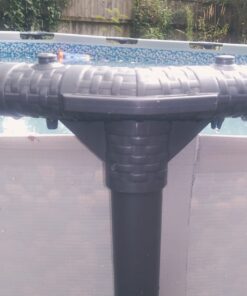 Bestway Steel Pro MAX 12 Foot x 30 Inch Round Metal Frame Above Ground Outdoor Backyard Swimming Pool Set with 330 GPH Filter Pump 12' x 30" 39 61HPkoiaVpL