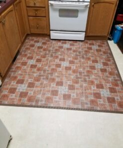 Nexus Self Adhesive 12-Inch Vinyl Floor Tiles, 20 Tiles - 12" x 12", Brick Pavers Pattern - Peel & Stick, DIY Flooring for Kitchen, Dining Room, Bedrooms & Bathrooms by Achim Home Decor 54 61HQdwqvGGL