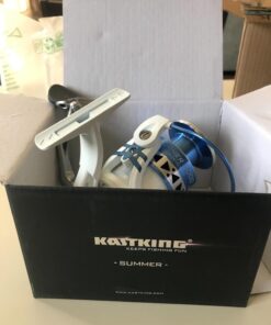 KastKing Centron & Centron Lite Spinning Reels, Size 500 is Perfect for Ice Fishing, Up to 17.5Lbs Max Drag, 5.2:1 Gear Ratio, Ultra Smooth Powerful, CNC Aluminum Spool, 9+1 BB Light Weight Centron Lite - Collapsible Handle Size 5000 38 61HQnUIiRFL