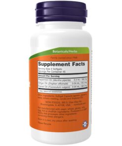 Alternative view of NOW Supplements, Peppermint Gels with Ginger & Fennel Oils, Enteric Coated, Digestive Support*, 90 Softgels 90 Count (Pack of 1)