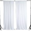 BalsaCircle 10 ft x 10 ft White Polyester Photography Backdrop Drapes Curtains Panels - Wedding Decorations Home Party Reception Supplies 46 61HS821qxsL