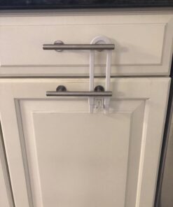 6-Pack Sliding Cabinet Locks - Reusable U-Shaped Child Cabinet Locks for Baby Proofing Cabinets, Drawers, Cupboards & More - No Tools, No Drilling, Easy to Use Child Proof Cabinet Latches by Wittle 30 61HS9 aInbL 1