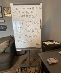 TSJ OFFICE Mobile Standing Whiteboard - 40 x 26 Inches Dry Erase White Board Tripod Whiteboard with Rolling Stand Flipchart Easel Height Adjustable Gray 25 61HSw2nRCsL