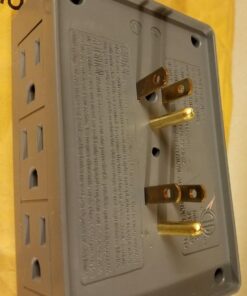 2 Side Entry 6-Way Electrical Socket Outlet Splitter In-Wall Tap Adapter In Grey 37 61HTkOg6BL