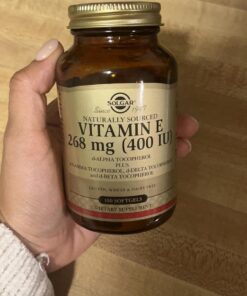 Solgar Vitamin E 268 MG (400 IU) (d-Alpha Tocopherol & Mixed Tocopherols), 100 Softgels - Supports Immune System & Skin Nutrition - Natural Antioxidant - Gluten Free, Dairy Free - 100 Servings 100 Count (Pack of 1) 32 61HUjIlhWHL