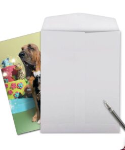 The Best Card Company - Funny Birthday Card with Envelope (Big 8.5 x 11 Inch) - Humorous Gratitude Animal Notecard Stationery - Puppy Love J6546CBDG 11 61HXb6XOcXL