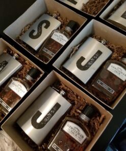Gifts-Infinity 8 oz Hip Stainless Flask Set of 6 with Funnel 22 61HYJaG70JL