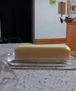 Kangaroo Glass Butter Dish with Lid - Elegant Crystal Glass to Hold Stick of Butter, Block of Cream Cheese & Serving Dish for Dishes & Small Fruits - Clear Butter Tray for Refrigerator & Counter Top 18 61HYrZ9njkL