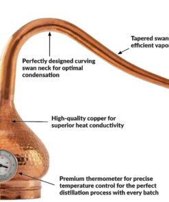Premium 5 Gallon Pure Copper Alembic Still Kit for Whiskey, Moonshine, Essential oils, Beer & More, distilling kit, distiller, alchohol brewing 20 61HZUvcln7L