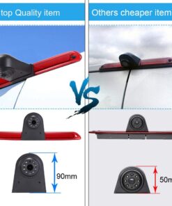 Navinio Car Third Roof Top Mount Brake Lamp Camera Brake Light Rear View Backup Camera Replacement for VW Crafter Transporter Mercedes Benz Sprinter W906 Van Model 1=Brake light camera 12 61HcUWaIQjL