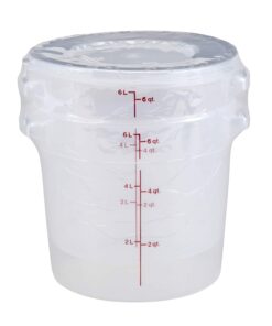 Alternative view of Cambro RFS6PPSW2190 6-Quart Round Food-Storage Container with Lid, Set of 2 6 Quart