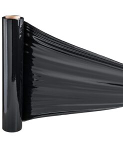 16 Rolls 18 inch x 1500 Feet Stretch Wrap 80 Gauge Heavy Duty Shrink Film, Extra Strong 18 inch Black Hand Stretch Wrap, Pack of 16 Rolls Black 18" wide x 16 Rolls 12 61HczbQRjuL