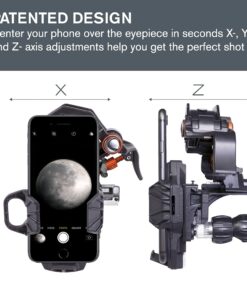 Celestron – NexYZ – 3–Axis Universal Smartphone Adapter for Telescope – Digiscoping Smartphone Adapter – Capture Images and Video Through Your Telescope or Spotting Scope NeXYZ 3-Axis Smartphone Adapter 32 61HdZQ2fLaS