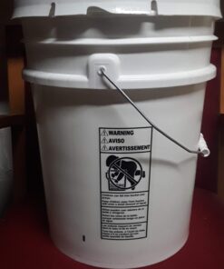 5 Gallon White Bucket & Lid - Durable 90 Mil All Purpose Pail - Food Grade - BPA Free Plasti (5 Gal. w/Lids - 3pk) 3 34 61Hdt80JdJL