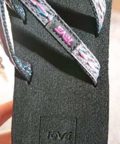 Teva Women's Olowahu Flip-Flop 7 Felicitas Black 19 61HdyFSP 7L