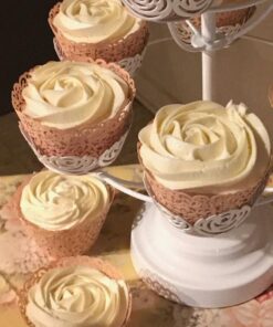 A&S Creavention Vine Cupcake Holders Filigree Vine Designed Decor Wrapper Wraps Cupcake Muffin Paper Holders - 50pcs (Pink) 1 Pink 33 61Hfc2Wj5TL 2