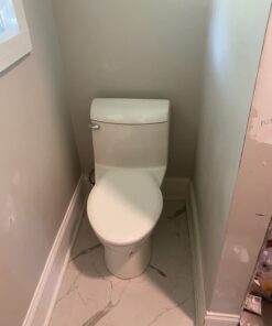 American Standard 2034314.020 Champion 4 One-Piece Toilet with Toilet Seat, Elongated Front, Chair Height, White, 1.6 gpf Tank + Bowl + Seat 16 61HfsWo7dnL