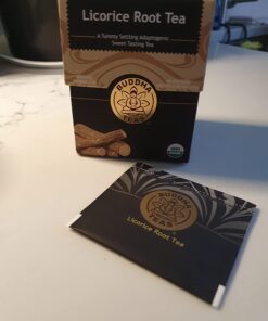 Alternative view of Buddha Teas Organic Licorice Root Tea - OU Kosher, USDA Organic, CCOF Organic, 18 Bleach-Free Tea Bag