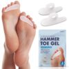 Dr. Frederick's Original Hammer Toe Gels - 4pcs - Support Crest for Women & Men - Joint Realign - Cushion, Support & Temporary Splint - Crooked, Claw, Diabetic Brace - One Loop Design 1 Loop