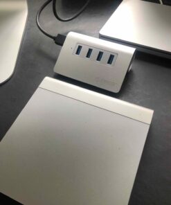 4-Port USB 3.0 Hub ORICO Aluminum USB Hub with 3.3ft Extend Cable, Portable Data Hub for MacBook, Mac Pro/Mini, iMac, XPS, Surface Pro, Notebook PC, USB Flash Drives, Mobile HDD Silver 22 61HjUwc5EML