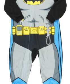 Dc Comics Batman Little Boys Toddler Footed Blanket Sleeper Pajama (5t)