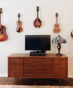 Alternative view of Top Stage 4-PACK Guitar Hangers Stands Hooks Holders Wall Mount Plastic Body, Black