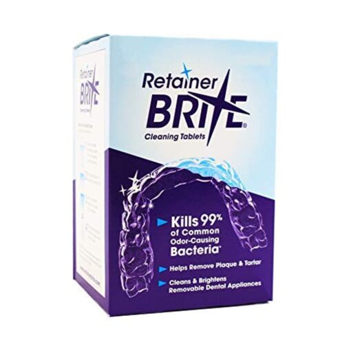 Retainer Brite Tablets for Cleaner Retainers and Dental Appliances - 96 Count 96 Count (Pack of 1)