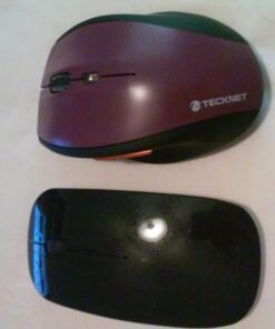 TECKNET Wireless Mouse, 2.4G USB Computer Mouse with 6-Level Adjustable 3200 DPI, 30 Months Battery, Ergonomic Grips, 6 Buttons Portable for PC, Chromebook, Mac - Purple 36 61HoI3tzoqL