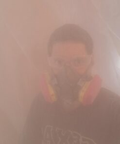 3M Half Facepiece Reusable Respirator 6300, NIOSH, Four-Point Harness, Comfortable Fit, Dual Airline Supplied Air Compatible, Bayonet Connections, Painting, Sanding, Cleaning, Large 24 61HqmfU7enL