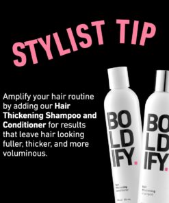 Boldify Nourishing Leave-In Serum - Professional Hair Care to Nourish, Detangle, Soften & Shine - Essential Hair Health Serum for Women & Men - Lightweight Thermal Protection to 450F 28 61HtRrUBrNL