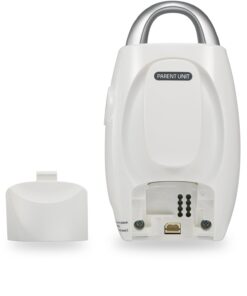 VTech DM221 Audio Baby Monitor with up to 1,000 ft of Range, Vibrating Sound-Alert, Talk Back Intercom & Night Light Loop, White/Silver Monitor with One Parent Unit 34 61HtmblNxNL 3