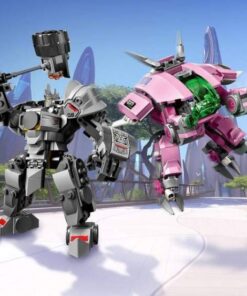 LEGO Overwatch D.Va and Reinhardt 75973 Mech Building Kit with Popular Overwatch Character Minifigures and Buildable Rocket Hammer (455 Pieces) 29 61HuYZuwz1L