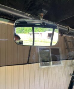 Rear View Mirror UTV Accessories - Mirrors Best for Wide Angle Center or Side-by-Side Off Road Clear-View - High Impact ABS Housing & Universal Roll Cage Bar Mounts with Shatter-Proof Tempered Glass Center Rear View 33 61HukLIB8kL