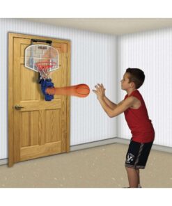 Franklin Sports Mini Basketball Hoop with Rebounder and Ball - Over The Door Basketball Hoop With Automatic Ball Rebounder - Indoor Basketball Game For Kids Arcade 10 61HvbBLN2yL