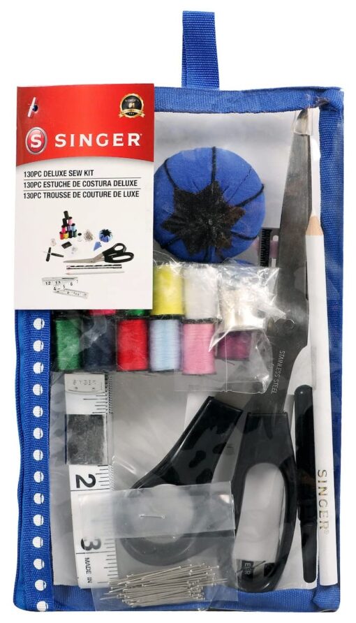 SINGER Beginner's Sew Kit W/Zipper Pouch 130pcs