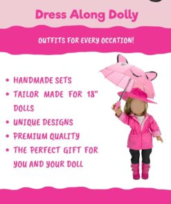 Dress Along Dolly Basketball Uniform Outfit for 18" Girl Dolls (8 Piece Set) - Includes Premium Handmade Doll Clothes & Accessories- Costume Sports Apparel for Doll, Gift for Girls Kids Birthday 16 61Hw6l4UYSL