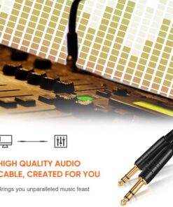 CableCreation 15 Feet 6.35mm 1/4" TRS to 6.35mm 1/4" TRS Balanced Stereo Audio Cable, Male to Male, 4.5 Meters/Black 1 pack 9 61HwUyZKZQL 3