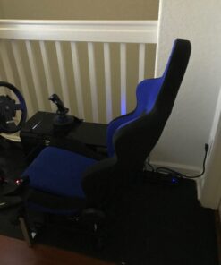 OpenWheeler GEN3 Racing Wheel Stand Cockpit Blue on Black | Fits All Logitech G923 | G29 | G920 | Thrustmaster | Fanatec Wheels | Compatible with Xbox One, PS4, PC Platforms 72 61Hy2RkNnOL