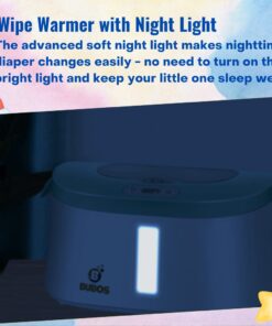 Bubos Upgraded Baby Wipe Warmer and Wet Wipes Dispenser with Advanced LED Night Light 17 61HzQSBBCtL