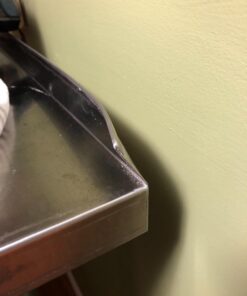 GRIDMANN Stainless Steel Kitchen Prep Table 60 x 24 Inches with Backsplash & Under Shelf, NSF Commercial Work Table for Restaurant and Home 60 in Long x 24 in Deep 33 61I mLoQ3HL