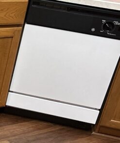 EZ FAUX DECOR Dishwasher Front Door Panel Replacement Peel and Stick Stainless Steel Cover Vinyl Self Adhesive 26" X 36" Waterproof Heat Resisiant Durable Instant Update (Trimmable) 34 61I oSRnYTL