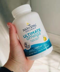 Nordic Naturals Ultimate Omega, Lemon Flavor - 90 Soft Gels - 1280 mg Omega-3 - High-Potency Omega-3 Fish Oil Supplement with EPA & DHA - Promotes Brain & Heart Health - Non-GMO - 45 Servings 90 Count (Pack of 1) 24 61I2yStmeuL