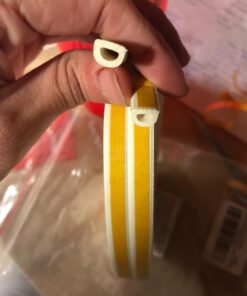 33Feet Long Weather Stripping for Door,Insulation Weatherproof Doors and Windows Seal Strip,Collision Avoidance Rubber Self-Adhesive Weatherstrip,(2 Rolls,16.5Ft/10m Each,White) 33Ft White 22 61I6E2wlozL