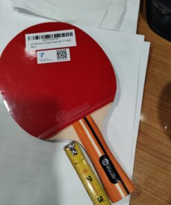 JP WinLook Ping Pong Paddles Sets - Portable Table Tennis Paddle Set with Ping Pong Paddle Case & Ping Pong Balls. Premium Table Tennis Racket Player Set for Indoor & Outdoor Games Red/Black 4 Paddle Set 34 61I7YyaNLL