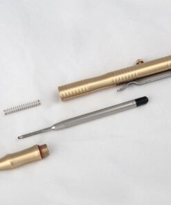 ILEAF Ballpoint Pen Solid Brass EDC Pen, Portable Delicate Signature Pen with Pencil Case and 2 Extra Black Ink Refills 19 61I7lFUMQL