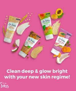 St. Ives Radiant Skin Face Scrub For Dull Skin Pink Lemon and Mandarin Orange Dermatologist-Tested Face Wash Scrub With 100 percent Natural Exfoliants 6 oz Pink Lemon & Mandarin Orange 6 Ounce (Pack of 1) 27 61IA4Rm45YS