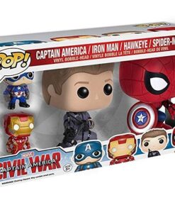Funko POP Marvel: Civil War Hawkeye Spiderman, Iron Man & Captain America Keychain 27 61IA95Nd7GL