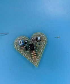 Soldering Practice Kit, Icstation Heart Shaped Led Light Soldering Project Electronics DIY Solder Kit for Back to School Students STEM Learning Project (Red, 1pc) Red 21 61IAUE7Q1RL