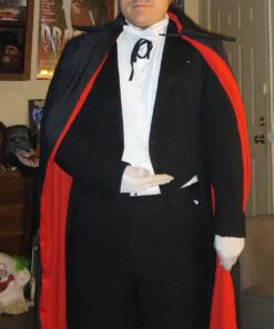 54" Fully Lined Deluxe Vampire Cape - Halloween Costume Black Cape 14 61IDHxWlZjL