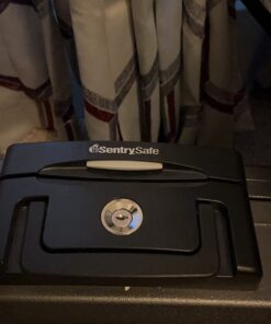 Sentry Safe Safe Box, Fireproof Waterproof, Lock Box, Black, Exterior: 14.3 in W x 13 in D x 6.1 in H 41 61IEM7QTKDL